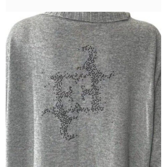 Escada Safina Gray Cowl Neck Sweater Cashmere & Sweatpants Size S - Picture 4 of 16